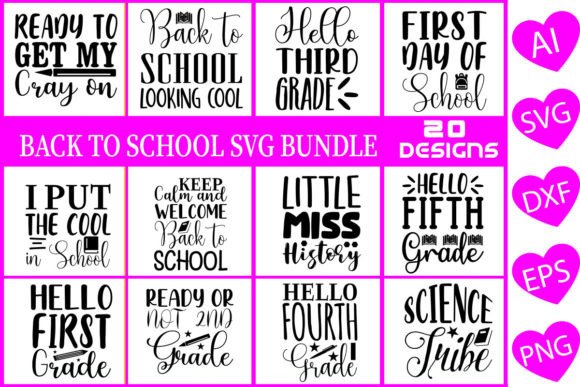 Back to School Free SVG Bundle Vol.8