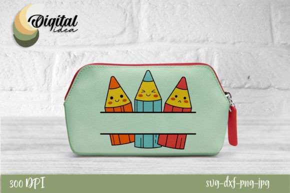 Back to School Pencil-box Cute Graphics & Crafts