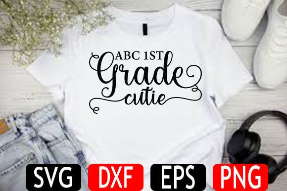 Back to School SVG Design, Abc 1st Grade
