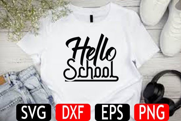Back to School SVG Design, Hello School