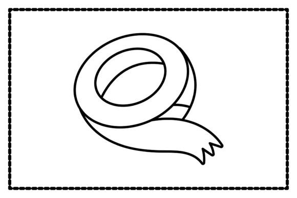 Back to School Tape Outline Icon: Graphics and Icons for Branding