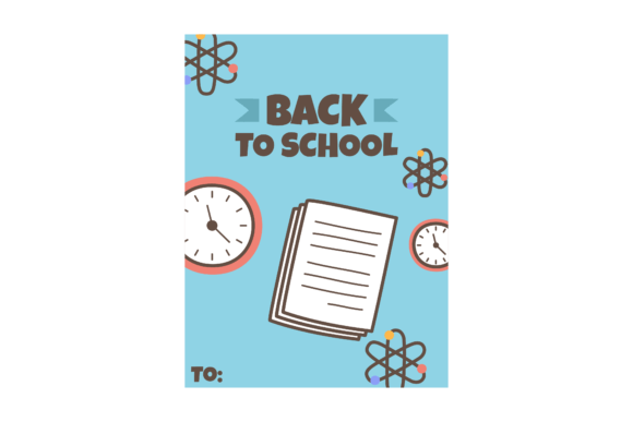 Blue Card Back to School Notebook: Graphics & Crafts