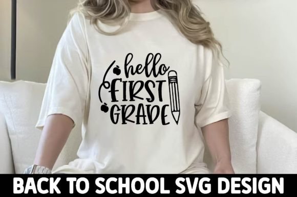 Hello First Svg, Back to School Svg