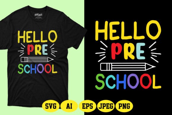 Hello Pre School Back to School Design