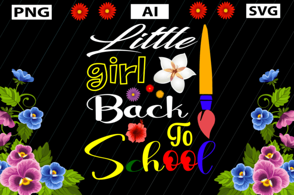 Littie Girl Back to School Graphics