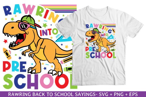 Rawring into School Back to School SVG Graphics