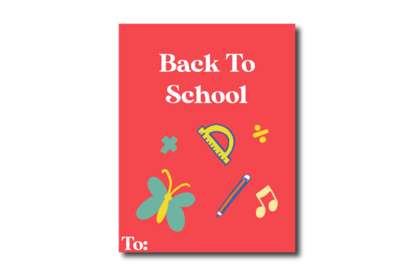 Red Card Back to School Graphics and Crafts