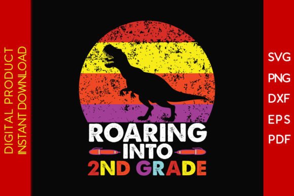 Roaring into 2nd Grade Back to School Graphics