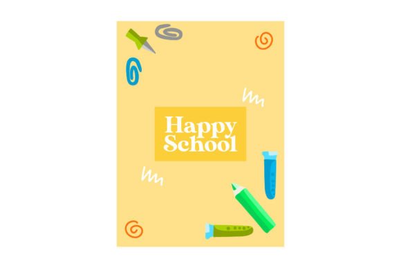Yellow Books Cover Craft Back to School